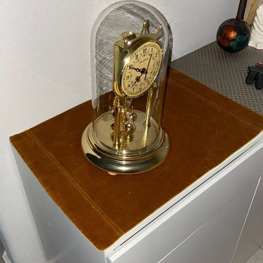 QUARTZ ANNIVERSARY WINDING CLOCK GERMANY VINTAGE